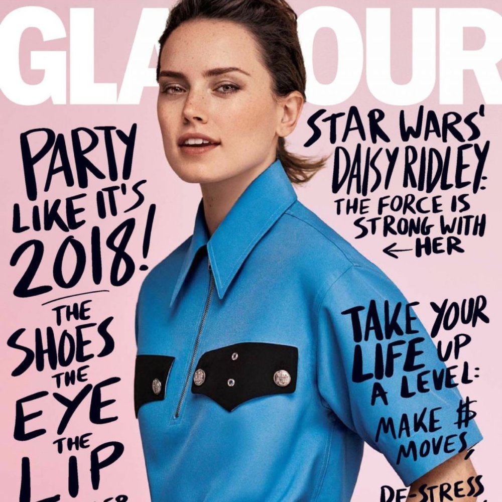 4️⃣/$12 January 2018 Glamour Magazine Daisy Ridley